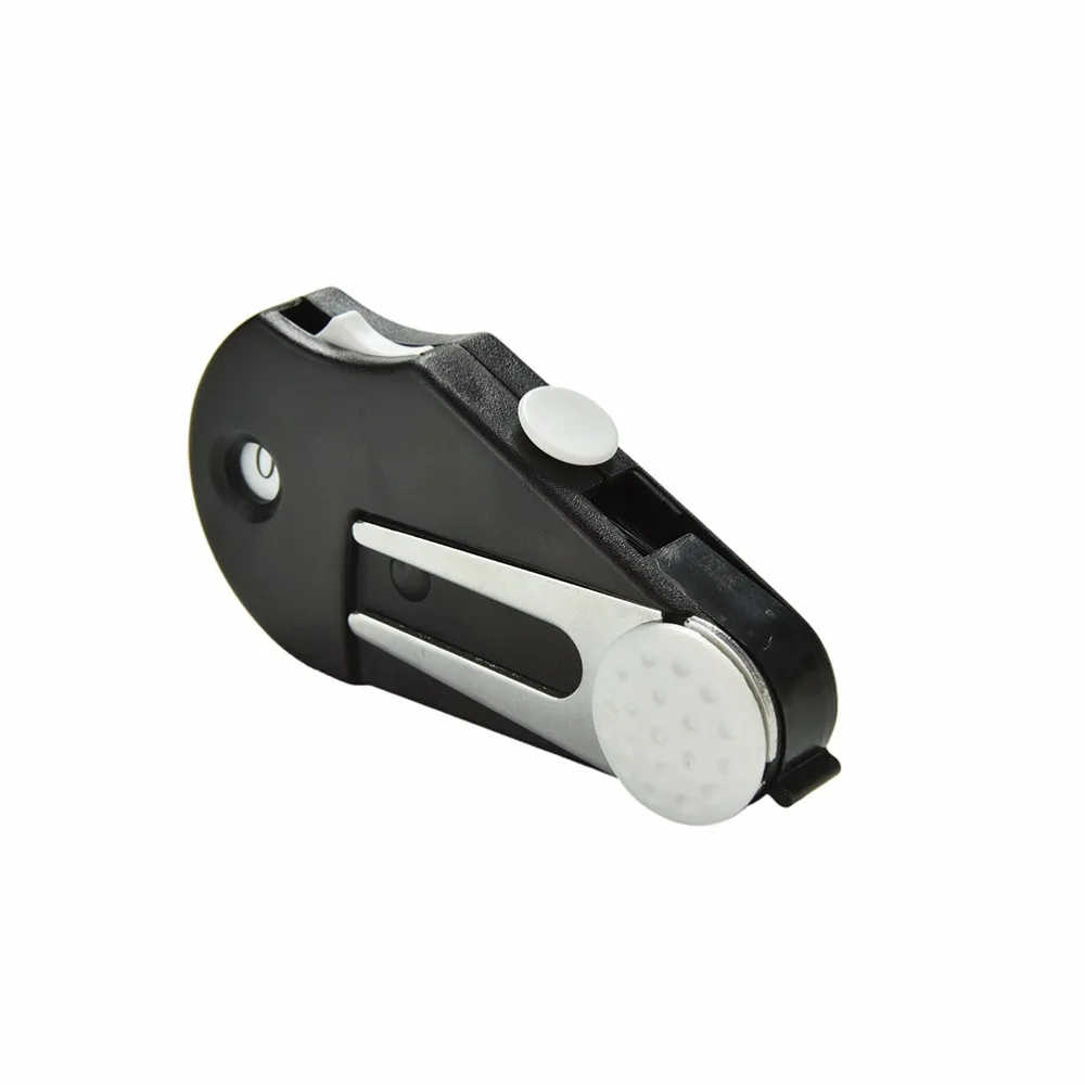 Golf Repair Tool Pitch Brush Mark Green Divot 5 in 1 Switchblade Tool