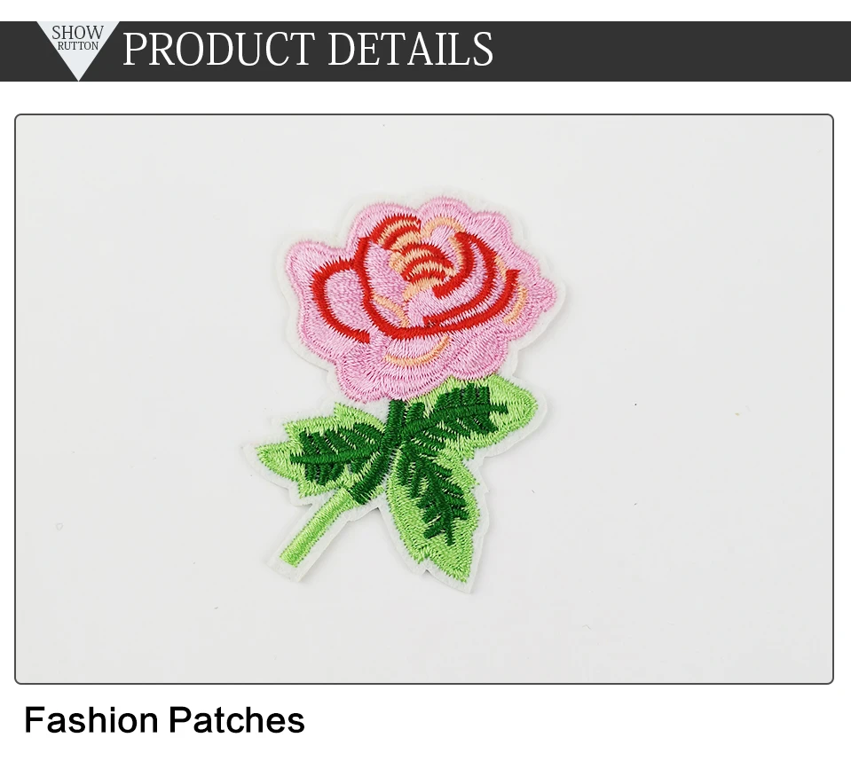 Flower Embroidered Patches For Clothes Applique Stripe Flamingo Patch Embroidery Iron On Patches For Clothes Dress T-shirt (2)