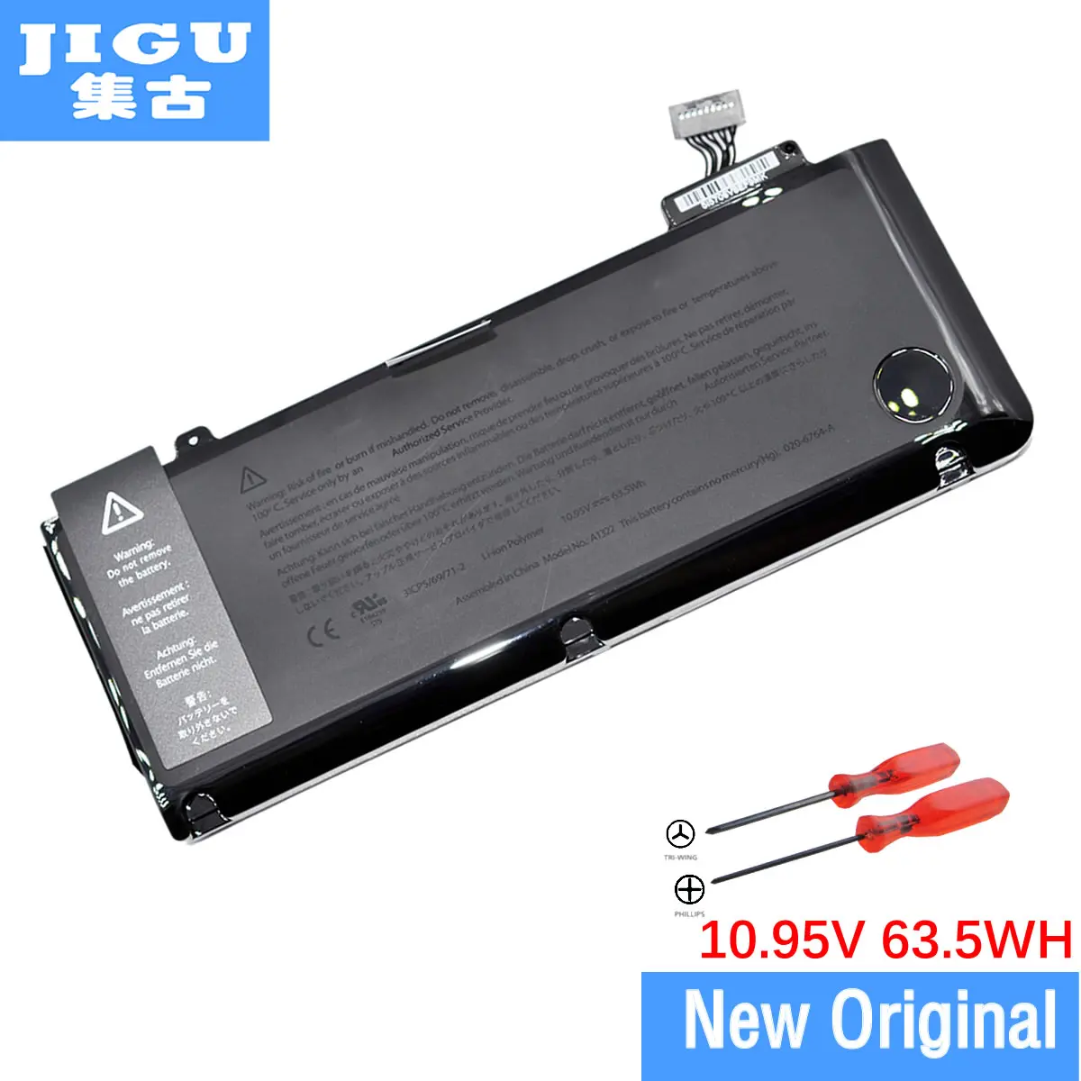 JIGU новый оригинальный A1322 аккумулятор для Apple Macbook Pro 13 &quotUnibody A1278 2009 2010 2011 2012 версия