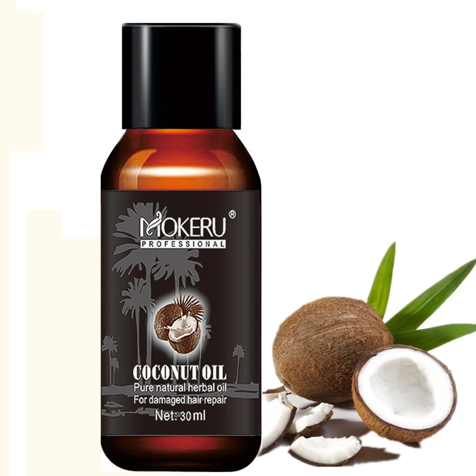 Mokeru 2pc Lot 30ml Organic Coconut Oil Repairing Damaged Hair Growth Serum Essential Oil Hair Loss Products For Woman Hair Scalp Treatments Aliexpress