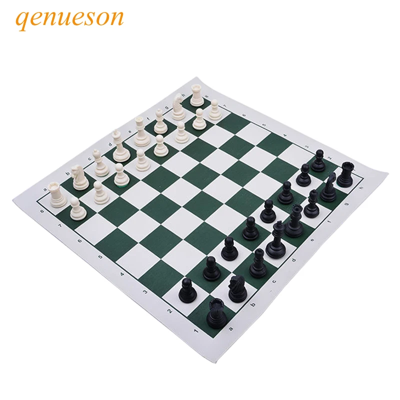 Высокое качество, уличные пластиковые шахматы, портативный цилиндрический Шахматный набор, черно-белые шахматы, складные шахматные доски для семейного путешествия