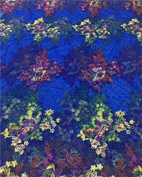 

Fashion African Lace Fabric 2017 Tulle French Lace With beads and stones Nigerian Net Lace Fabric For Sewing Dress