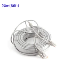 20 м/66ft кабель Ethernet RJ45+ DC Мощность CAT5/CAT-5e Расширение CCTV сетевой кабель LAN для ip-камера для записи видео по сети Системы