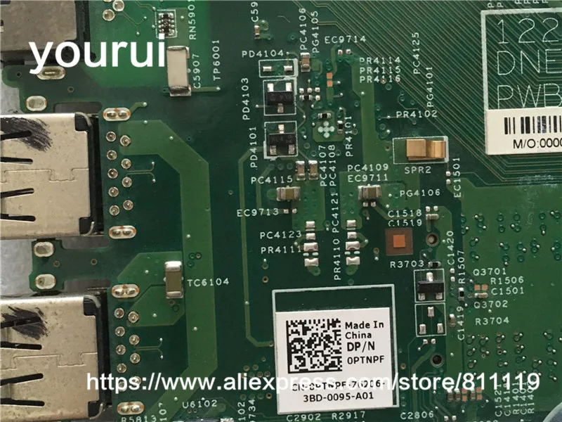 Yourui для 3421 5421 V2420 0PTNPF 12204-1 DNE40-CR MB 1017U Интегрированный Для материнской платы, полностью протестирован