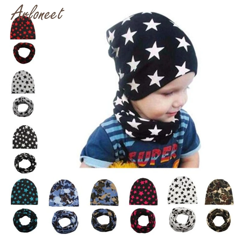 

TELOTUNY 9 Colors Cute Fashion Hat New Winter Baby Hat Girl Boy Cap Children Hats Kids Hat Scarf Hot 2017 drop shipped ST25