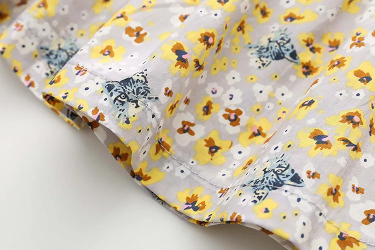 2018 Summer 2-10 Years Sexy Heart Shape Backless Floral Full Print Princess Dance Party Prom Little Kids Girl Cottoning Dress (15)