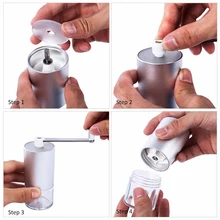 Портативная ручная кофемолка для дома, кухни, мини ручная кофемолка ручной работы, шлифовальная машина для офиса, путешествия