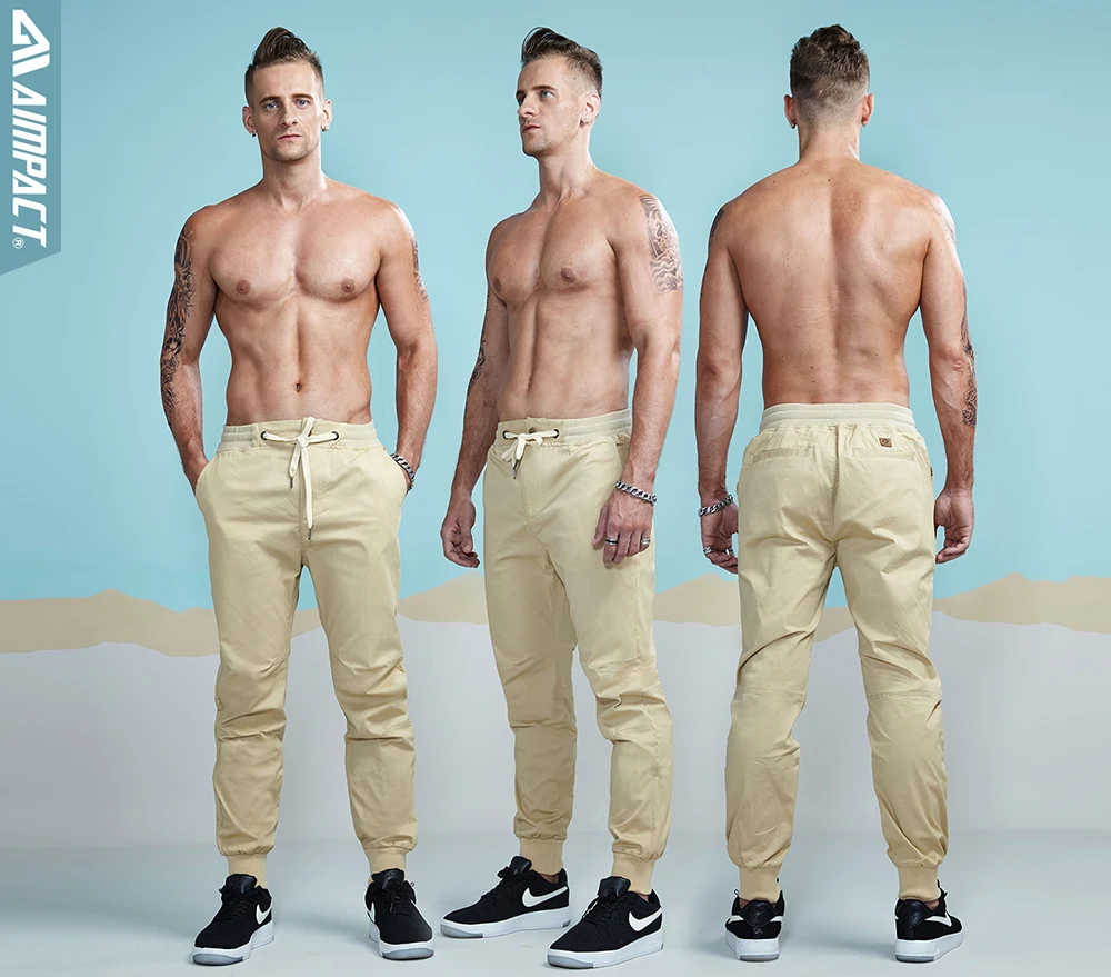 Aimpact 2017 New Men's Casual Pants Fashion Chino Jogger Pant  (1)