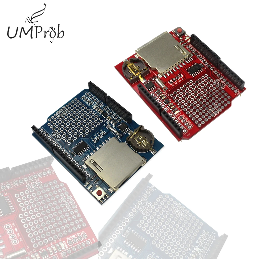 

Data Module Logging Shield SD Card Data Recorder Shield V1.0 for arduino UNO SD Card