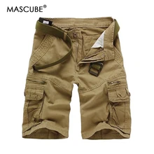 MASCUBE бренд мужские повседневные камуфляжные свободные брюки-карго мужские большие размеры мульти-карман военные брюки комбинезоны