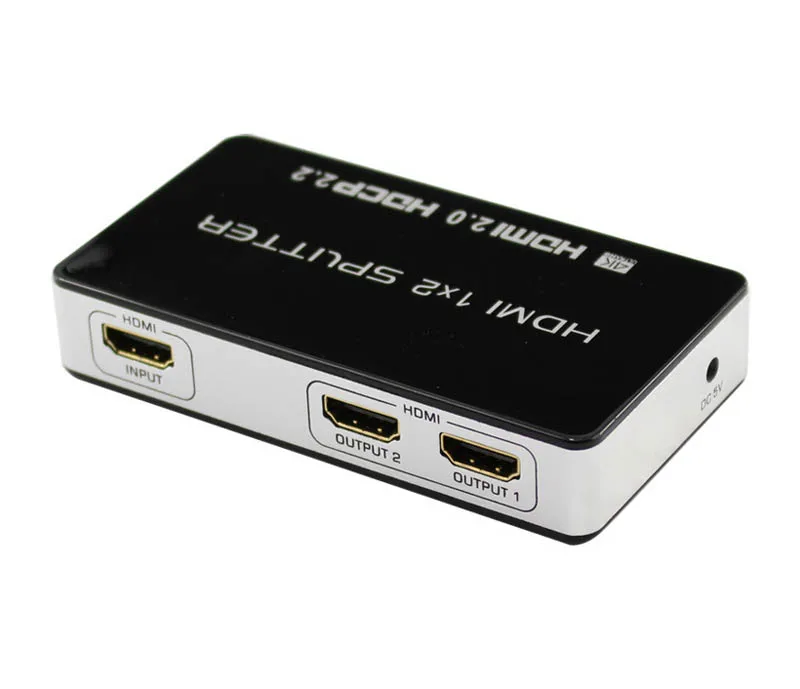 New UHD 4K HDMI 2.0 Splitter 1x2 HDCP 2.2 3D 1 Input 2 Output Repeater Switch Box Hub 1080p 4kx2k For Blu-ray DVD HDTV Projector New UHD 4K HDMI 2.0 Splitter 1x2 HDCP 2.2 3D 1 Input 2 Output Repeater Switch Box Hub 1080p 4kx2k For Blu-ray DVD HDTV Projector