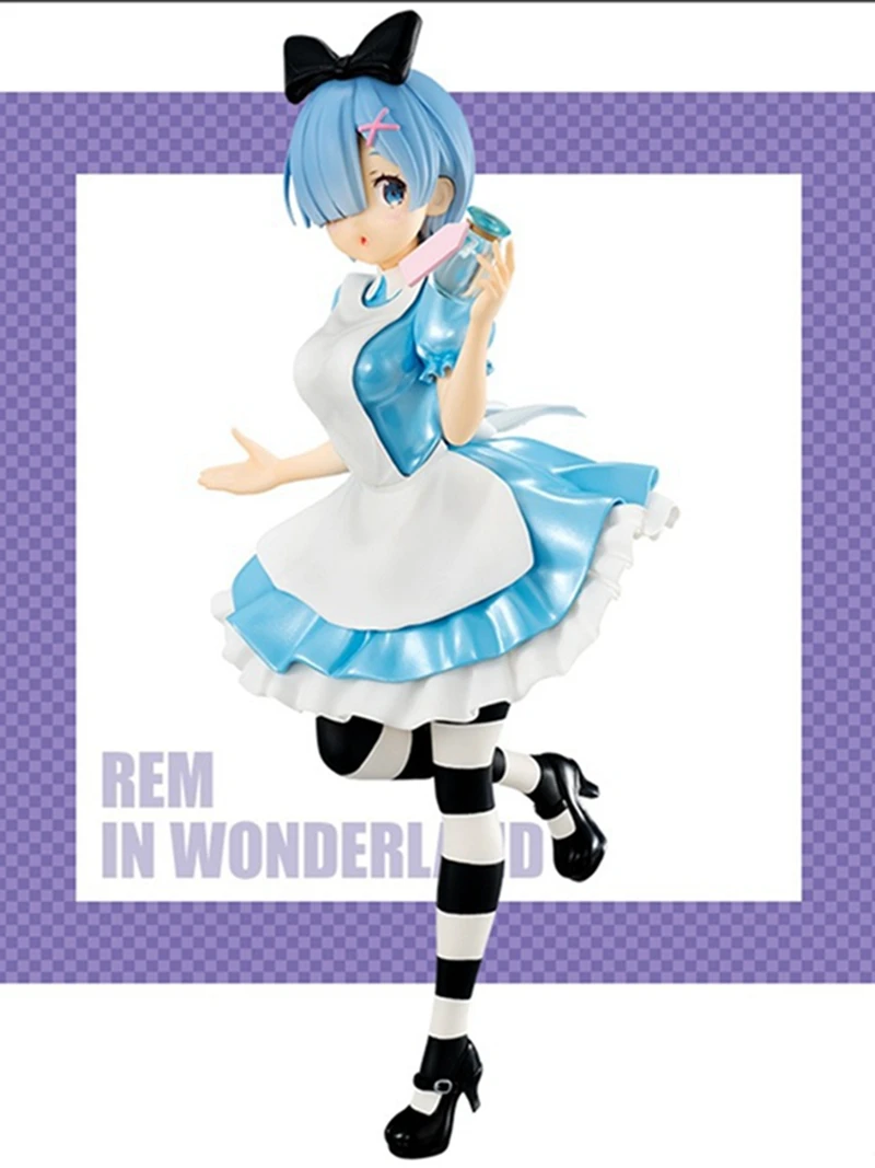 Аниме Re: Life in a другой мир от Zero Ram Rem Cosplay Алиса в стране чудес Ver. Коллекционная