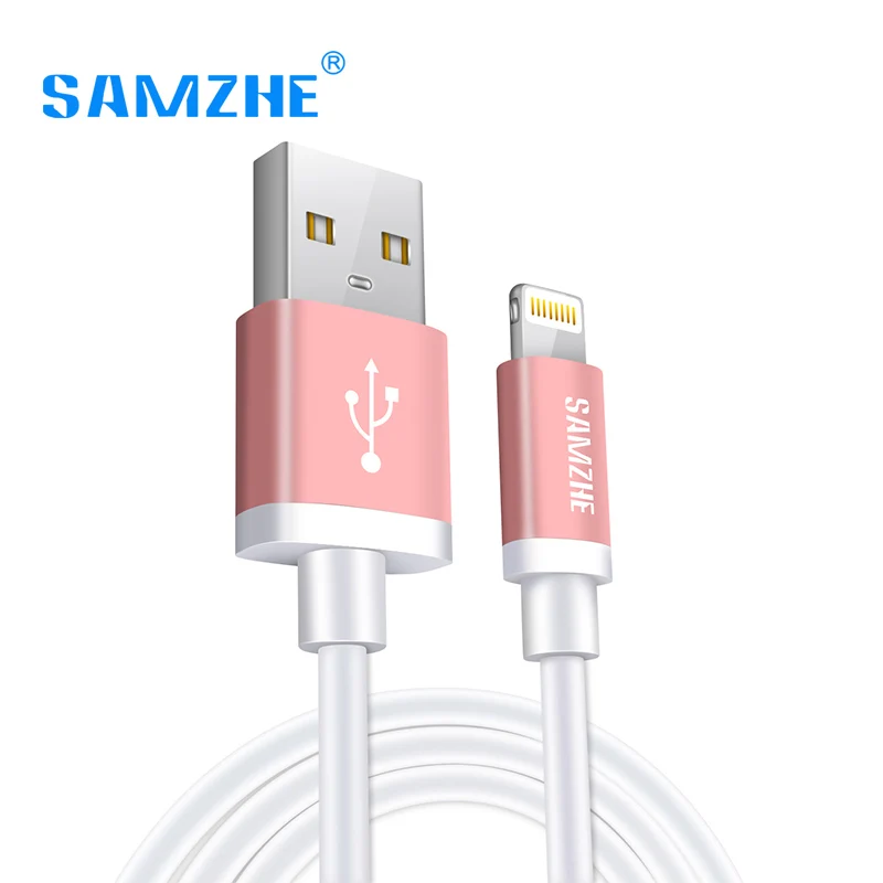 SAMZHE USB кабель для iPhone 6 7 iPad iPod MFI Сертифицированный 2.1A мобильный телефон Lightning