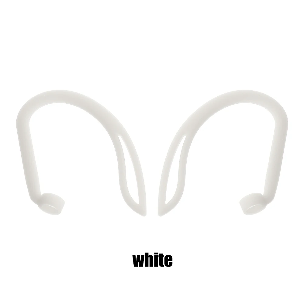 Для Apple AirPods силиконовые беспроводные наушники для AirPods защитные аксессуары защита ушные крючки спортивные анти-потеря ушной крючок - Color: White