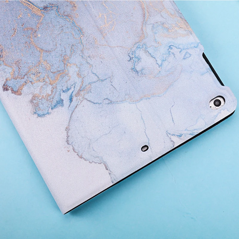 Чехол для iPad Air 2 1 тонкий мраморный чехол планшета с функцией автоматического