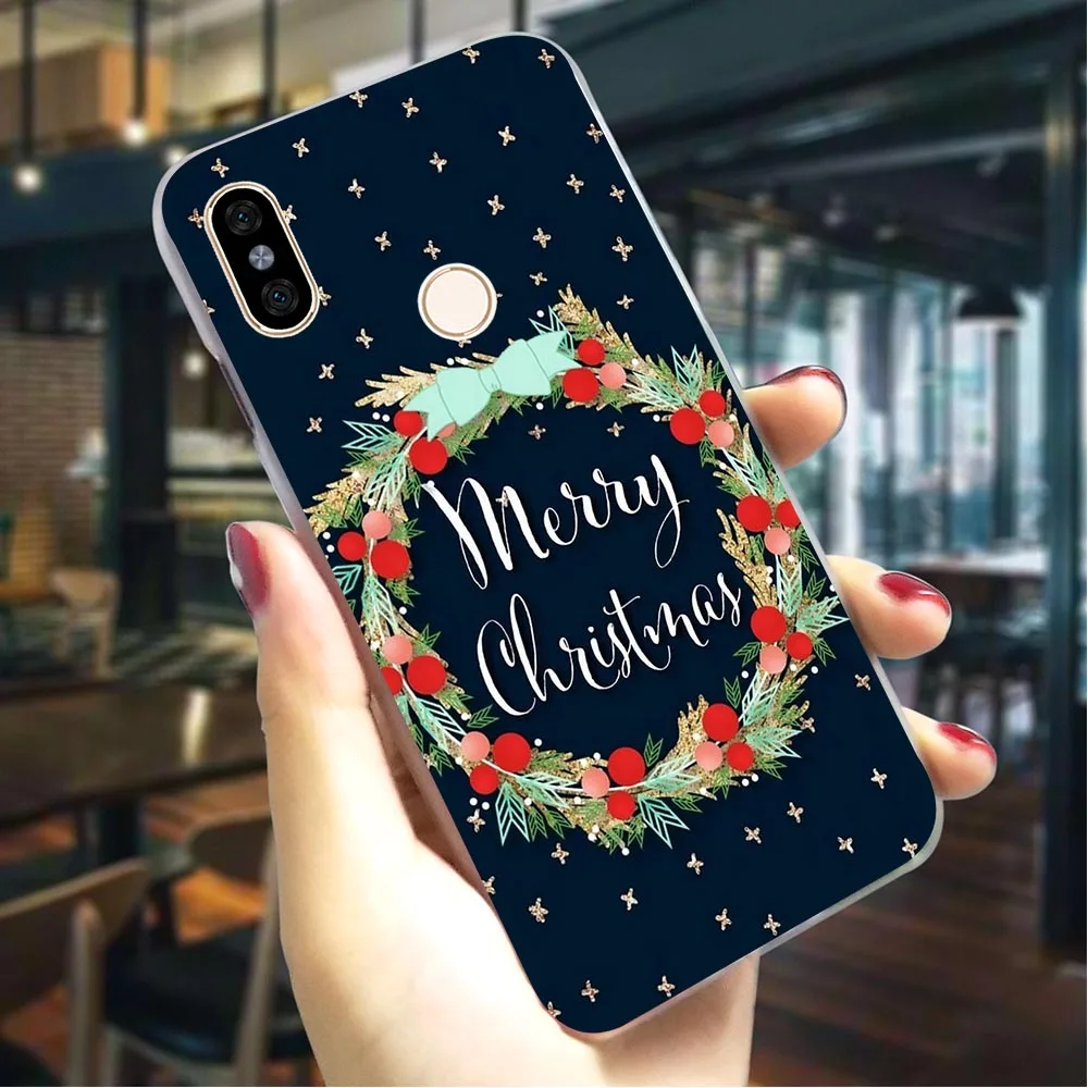

New Year Christmas Hard Case for Redmi 6 Pro Protective Phone Cover for Xiaomi Redmi Note6 Note7 Note 5A Prime S2 3 Pro