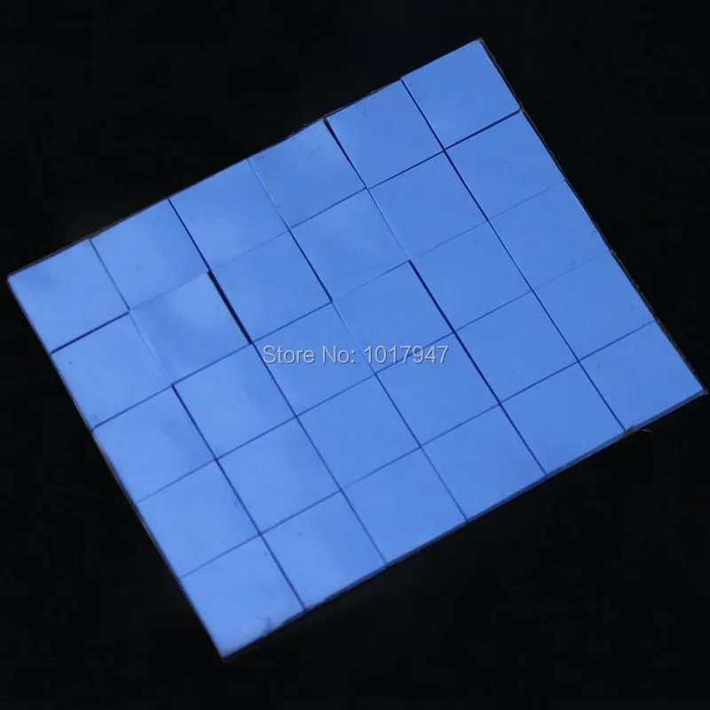 36 шт. в партии синий 15 мм 15x15x1 GPU SMD DIP IC чип Xbox PS PC чипсет Силиконовый Проводящий