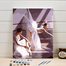 «Сделай сам» Ручная роспись изображения пронумерованы одна деталь художественная краска акриловая на льняном холсте масляная краска ing для гостиной украшение для стен