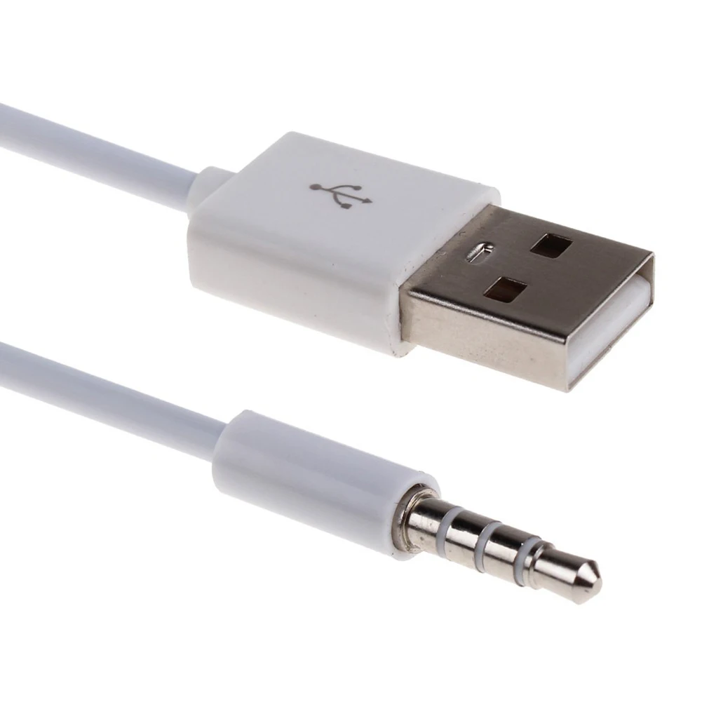 

High Quality 1m USB Data/Charging Adapter Cable 3.5mm AUX Audio Plug Jack to USB 2.0 Male Charge Adapter Cable