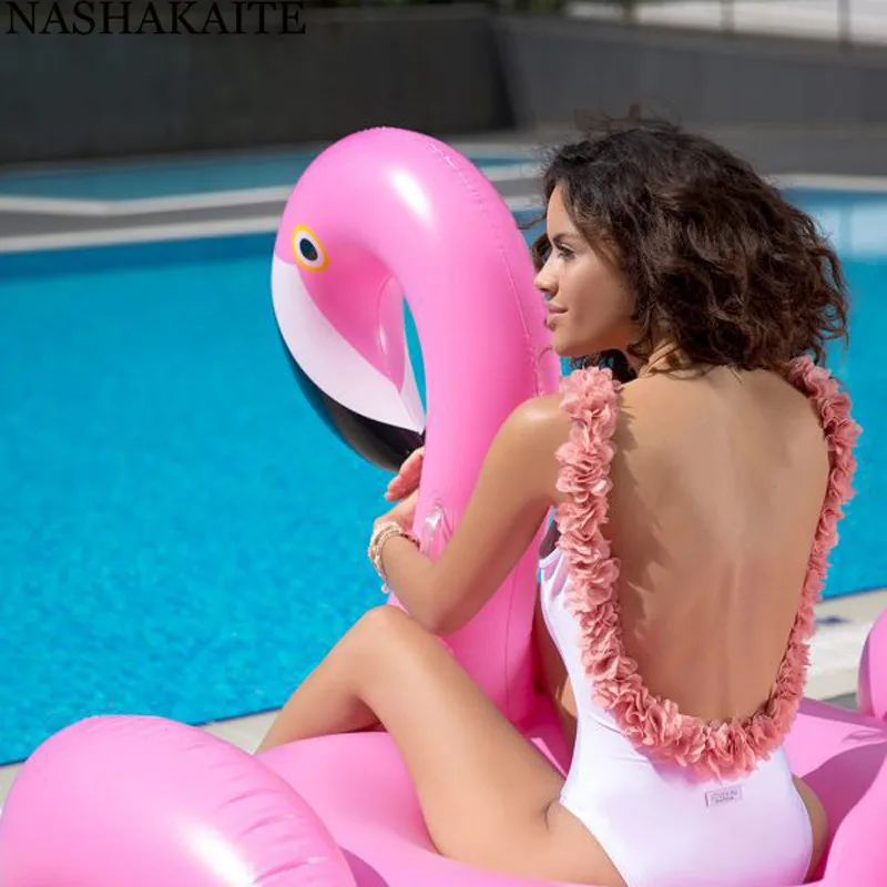 NASHAKAITE/купальник для мамы и дочки; пикантный слитный купальник с цветами на плечах; женский купальный костюм; семейный купальник