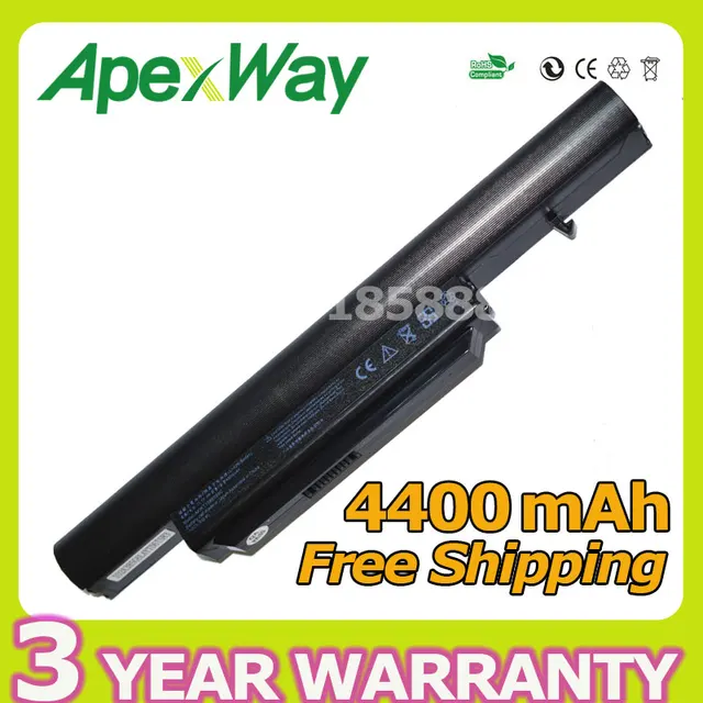 Best Price Apexway 11.1V 4400mAh Laptop Battery SQU-1002 SQU-1003 SQU-1008 for Hasee A560P K580P K580S for Haier R410 R410G R410U T6-3