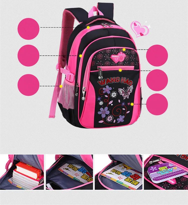 Высококачественная Водонепроницаемая школьная сумка; Модный школьный рюкзак для девочек-подростков; школьные сумки; Детские рюкзаки; mochila escolar; 2 размера