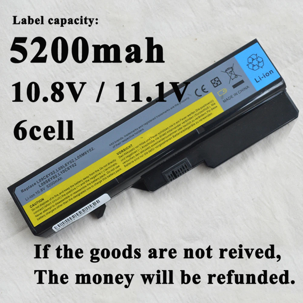 Аккумулятор для ноутбука L09M6Y02 L10M6F21 L09S6Y02 L09L6Y02 Lenovo G460 G465 G470 G475 G560 G565 G570 G575 G770 Z460 G460A/L