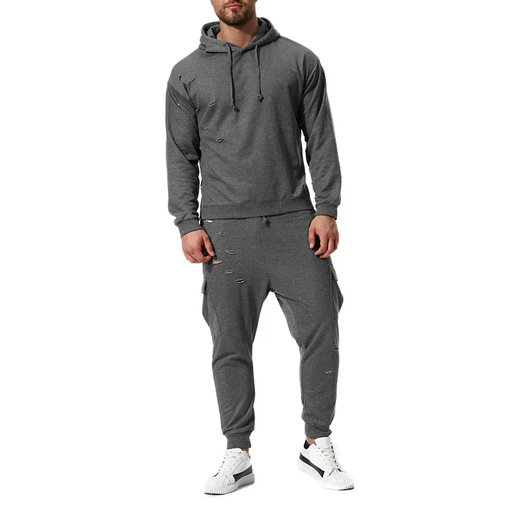Long Sleeve Hoodies Streetwear Men's Autumn Winter Leisure