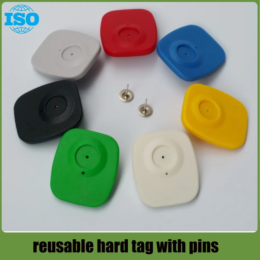 

2017 new colorful mini eas hard tag clothing security tag with pins 1000pcs compatible with checkpoiint security system