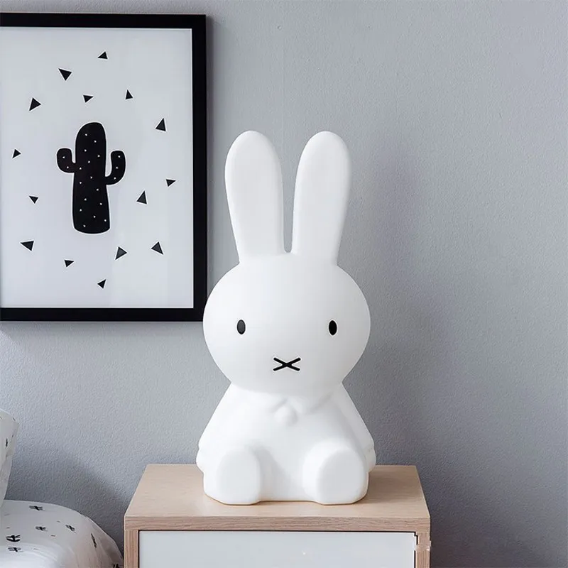 

Adapter Power Children Animal Cartoon Rabbit LED Night Light Bedside Baby Sleep Light Child Baby Toy Luminaria Christmas Gift