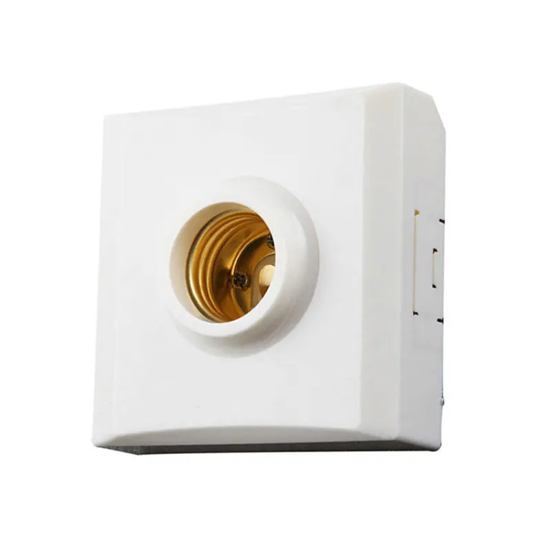SUNLI HOUSE 20PCS/lot E27 Lamp Base Socket for LED Light Lampholder Fitting Square Shape Bulb holder Accessories | Освещение