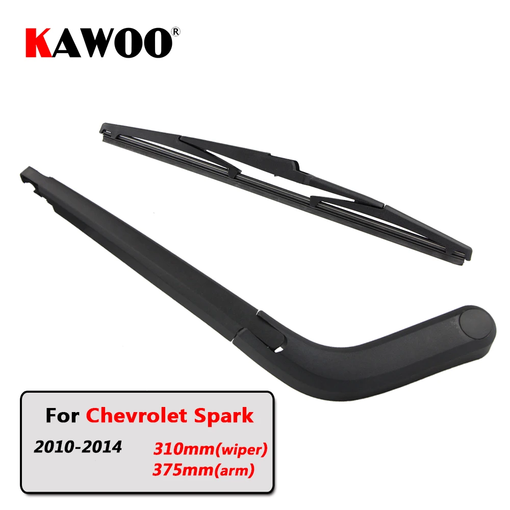 

KAWOO Car Rear Wiper Blade Blades Back Window Wipers Arm For Chevrolet Spark Hatchback (2010-2014) 310mm Auto Windscreen Blade