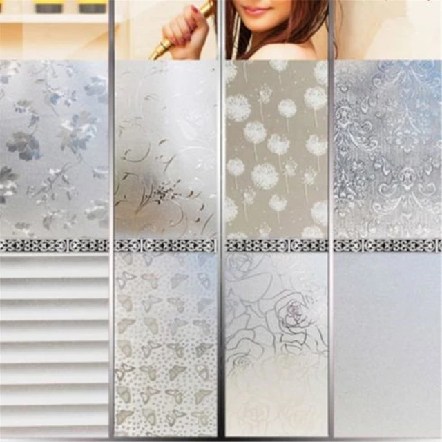 Beautiful Removable Waterproof Privacy Frosted Glass Window Film Dandelion Stickers Film Window
