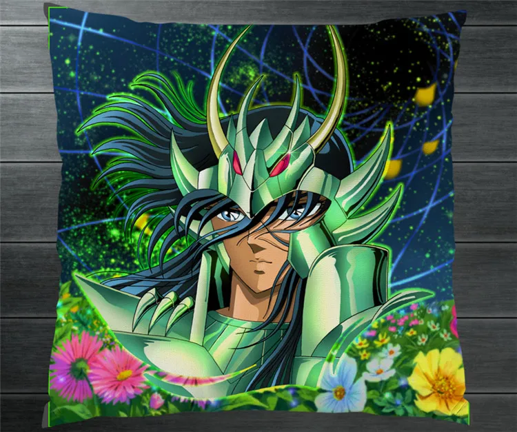 Зодиака Рыцари Saint Seiya задняя крышка с драконом Shiryu Fanart двумя сторонами подарок