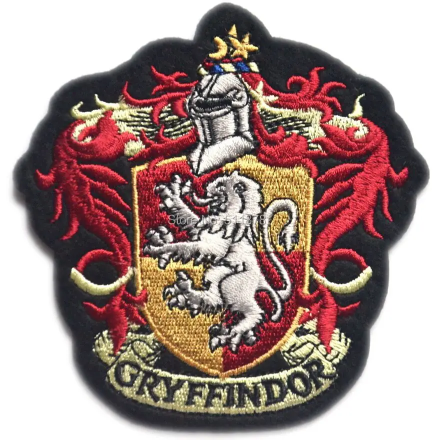 4" GRYFFINDOR HARRY POTTER HOGWART CREST Patch Embroidered TV MOVIE