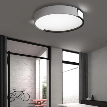 

LED Modern Geometric Iron Acryl Black White LED Lamp.LED Light.Ceiling Lights.LED Ceiling Light.Ceiling Lamp For Foyer Bedroom