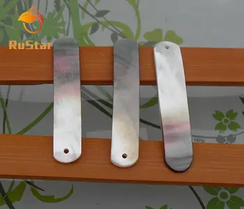 

50pcs/lot 9x45mm Natural Black Long Rectangle Mother of Pearl shell for DIY Jewelry Rectangle MOP Pearl shell For Earrings