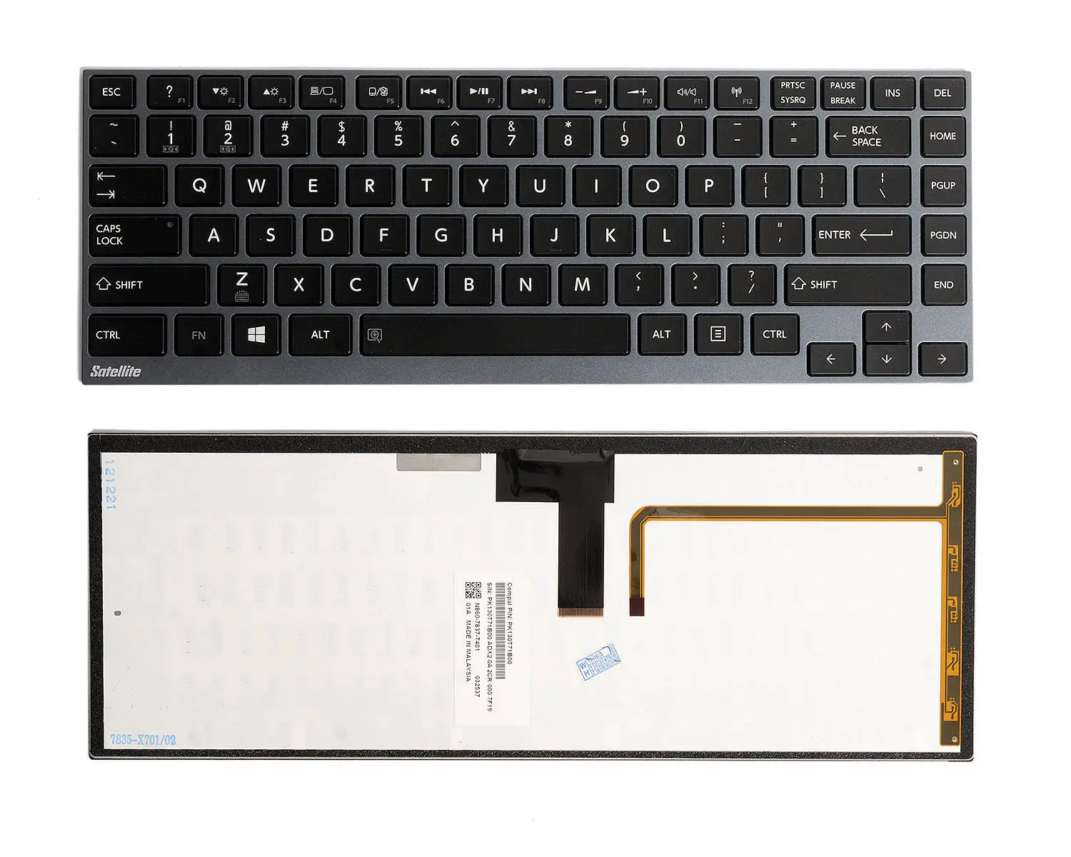 Для Toshiba Portege Z830 Z835 Z930 серии США клавиатура для ноутбука c подсветкой с рамкой(синий