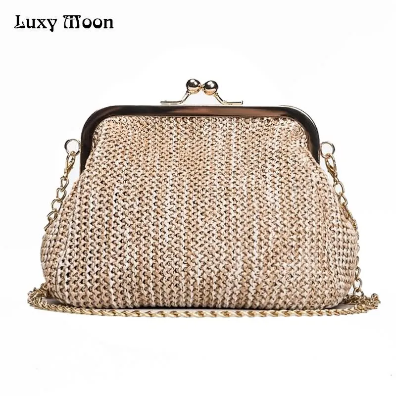 Buy Luxy Moon Handmade Straw Clutch Tote Vintage Women