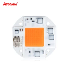 Полный спектр светодиодный Фито лампа 20 Вт 30 Вт 50 Вт Сварка бесплатно COB светодиодный лампы для выращивания 110 В 220 В COB светодиодный Диод Матрица для растения парниковые