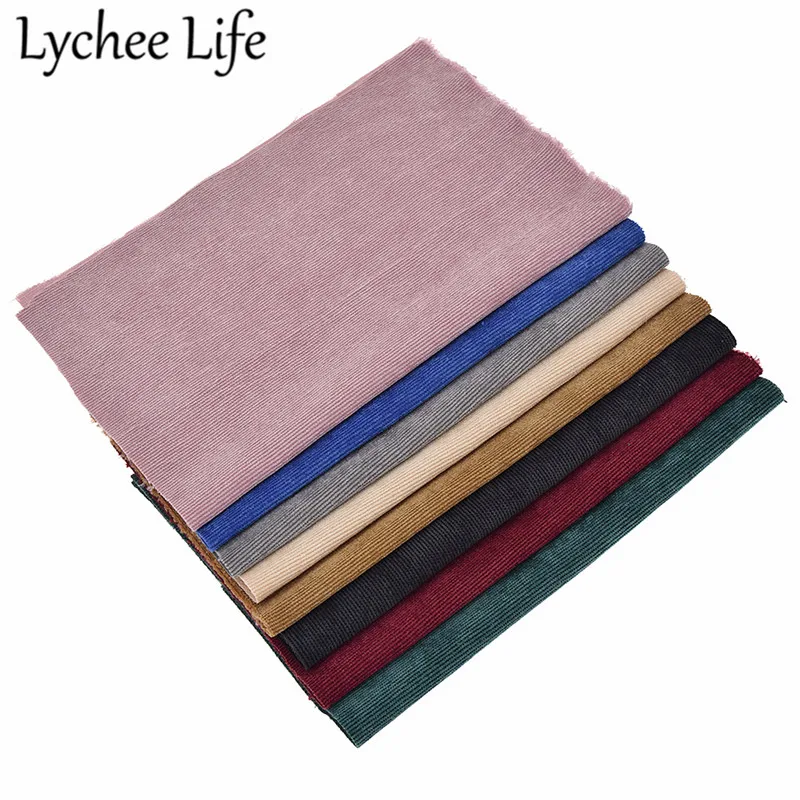 Lychee Life тисненая бархатная ткань в полоску 29x21 см, Полиэстер, Хлопок, ткань, сделай сам, ручная работа, швейная одежда, сумки, товары для украшения