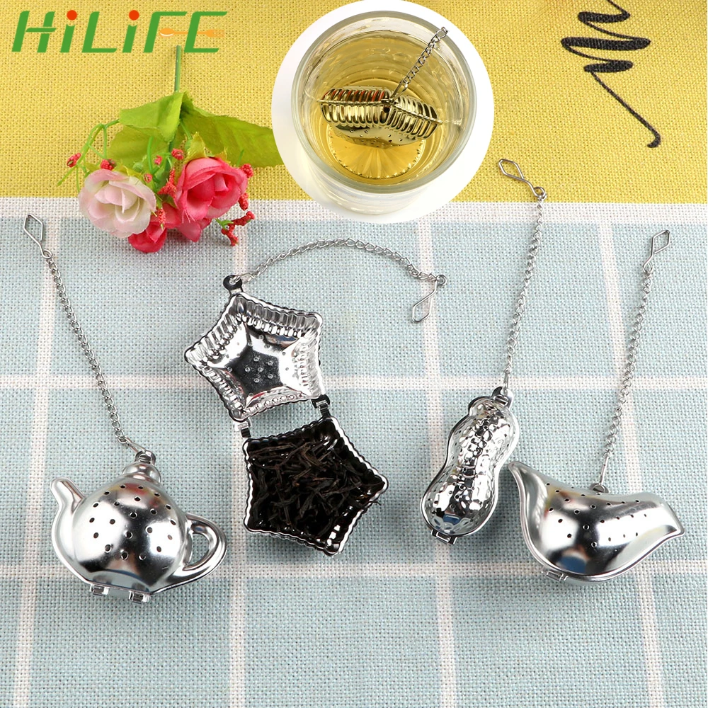 

HILIFE Reusable Tea Strainer Ball Stainless Steel Teapot Tea Infuser Filter Tea Bag Peanut / Bird / Teapot / Shell Easy To Clean