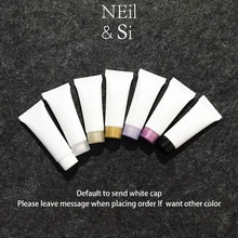 Пустой белый 10 г пластиковый мягкий тюбик 10 емкости для косметики мл макияж крем для губ консилер упаковка выдавливаемые бутылки