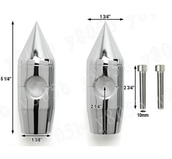 

New 7/8" Handlebar 2.25" Risers For Honda Yamaha Suzuki Kawasaki Street Bobber Custom Chopper Cruisers Street Bike