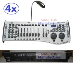 4xlot Бесплатная доставка DMX240 консольный, DMX 512 контроллер 192 Каналы Профессиональный DJ дискотека этап оборудование Led Par эффект огни