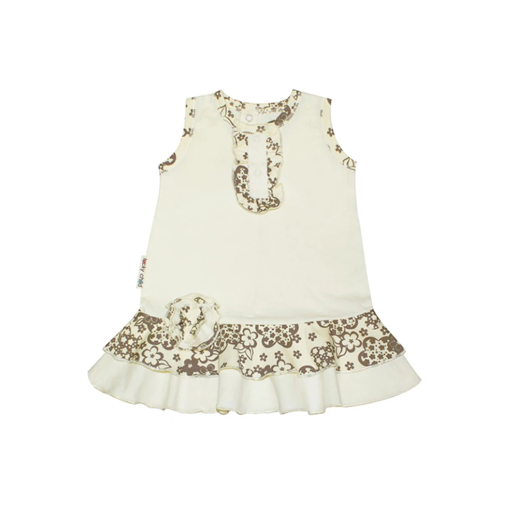 Платье летнее Lucky Child, арт. 11-61(Цветочки) [сделано в России, от 2-х дней]