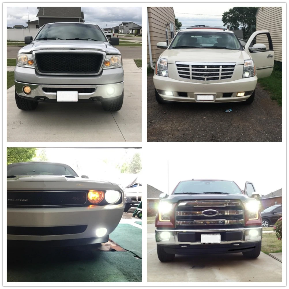 Fonte de Luz de Nevoeiro Lâmpada do Carro Lâmpada de Condução do Caminhão Wljh Levou Styling Auto Drl Dia Correndo Lâmpada Van Externo 24 12 v 2x h7 10 de Nevoeiro Lâmpada Do Carro Lâmpada Do