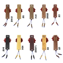 Китайский стиль Ретро Винтаж Эбеновое дерево полый цветок ручная полировка Закладка Высокое качество изысканный подарок 759