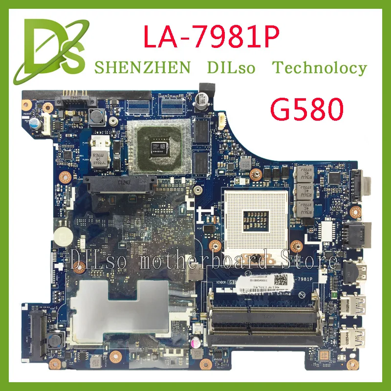 Продажа KEFU LA 7981P G580 материнская плата для lenovo G580 QIWG5_G6_G9 LA 7981P REV 1,0 GT610M материнская плата для ноутбука