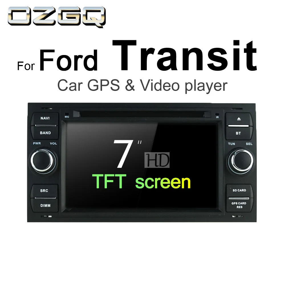 

OZGQ Android 7.1 Car DVD Player For Ford Transit 2006-2014 Screen Auto GPS Navigation Bluetooth Radio TV Audio Video Stereo